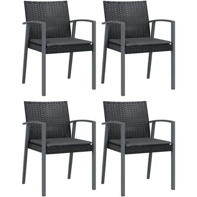 VidaXL Gartensessel - Grau - Wetterbeständiger Rattan VidaXL Gartensessel - Grau - Wetterbeständiger Rattan