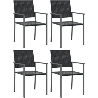 vidaXL - 3187084 - Musta - polyrottinki - Outdoor chair vidaXL - 3187084 - Musta - polyrottinki - Outdoor chair