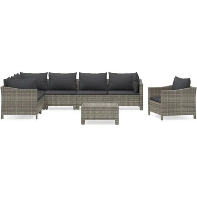 VidaXL Gartenmöbel-Set - Modulares Lounge-Sofa & Stühle VidaXL Gartenmöbel-Set - Modulares Lounge-Sofa & Stühle