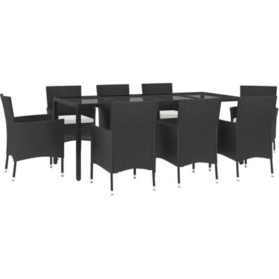 Maisonchic - Have spisesæt 9 dele - Sort Maisonchic - Have spisesæt 9 dele - Sort