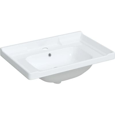 vidaXL Łazienkowa umywalka biała 71x48x23 cm ceramiczna - Umywalka łazienkowa vidaXL Łazienkowa umywalka biała 71x48x23 cm ceramiczna - Umywalka łazienkowa