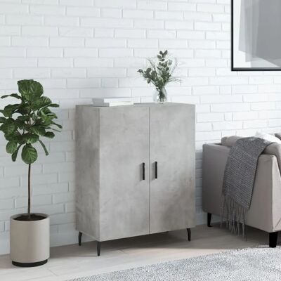 Mueble aparador de madera de ingeniería gris hormigón 69,5x34x90 cm - Sideboard Mueble aparador de madera de ingeniería gris hormigón 69,5x34x90 cm - Sideboard