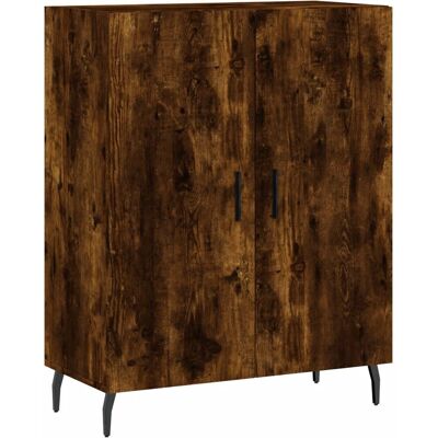 Buffet en Chêne Fumé 69,5x34x90 cm - Mobilier Salon - Publicité Buffet en Chêne Fumé 69,5x34x90 cm - Mobilier Salon - Publicité