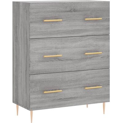vidaXL Sideboard Grau Sonoma - Wohnzimmer Aufbewahrung vidaXL Sideboard Grau Sonoma - Wohnzimmer Aufbewahrung