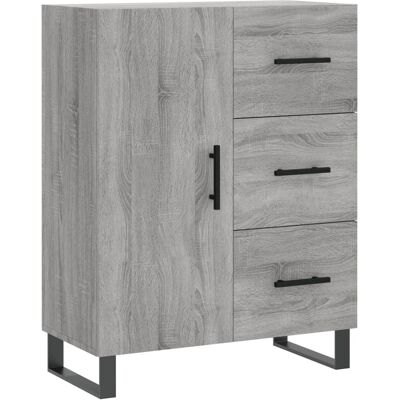 vidaXL 827946 Graues Sonoma Sideboard - Wohnzimmer Stauraum vidaXL 827946 Graues Sonoma Sideboard - Wohnzimmer Stauraum