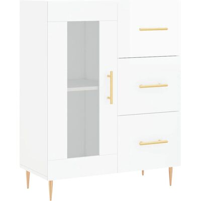 vidaXL 828030 Aparador de Salón Blanco Brillo - Aparador vidaXL 828030 Aparador de Salón Blanco Brillo - Aparador