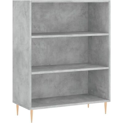 vidaXL 828352 Moderner Engineered Holz Bücherregal - Bücherregal, Stauraum, Grau vidaXL 828352 Moderner Engineered Holz Bücherregal - Bücherregal, Stauraum, Grau