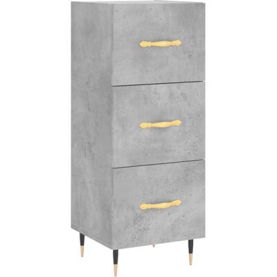 vidaXL 828584 betonggrijs sideboard - Sideboard - Engineered wood, stabiele bovenkant vidaXL 828584 betonggrijs sideboard - Sideboard - Engineered wood, stabiele bovenkant