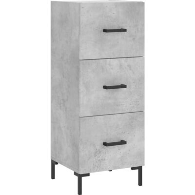 vidaXL 828608 Moderner Beton Grau Holz Sideboard - Wohnzimmermöbel vidaXL 828608 Moderner Beton Grau Holz Sideboard - Wohnzimmermöbel