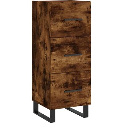 vidaXL Røget eg sideboard - Opbevaringsplads, 34,5x34x90 cm vidaXL Røget eg sideboard - Opbevaringsplads, 34,5x34x90 cm