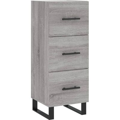 vidaXL Skab Grå Sonoma 34,5x34x90 cm Ingeniørtræ - Skab vidaXL Skab Grå Sonoma 34,5x34x90 cm Ingeniørtræ - Skab