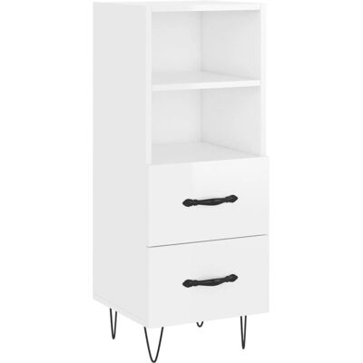 vidaXL 828662 Buffet Blanc Brillant - Meubles de Salon - Publicité vidaXL 828662 Buffet Blanc Brillant - Meubles de Salon - Publicité