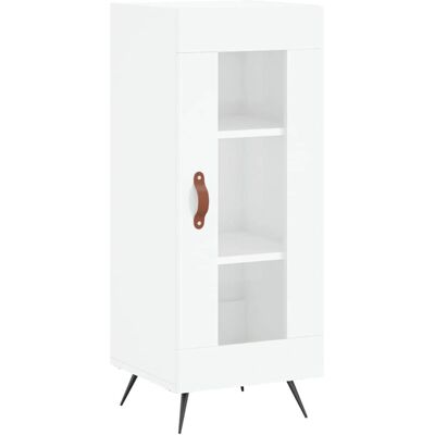 vidaXL Weiß Hochglanz Sideboard 34,5x34x90 cm - Wohnzimmer Möbel vidaXL Weiß Hochglanz Sideboard 34,5x34x90 cm - Wohnzimmer Möbel