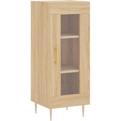 vidaXL Sonoma Eichen Sideboard - Stauraumschrank - 34,5x34x90 cm vidaXL Sonoma Eichen Sideboard - Stauraumschrank - 34,5x34x90 cm