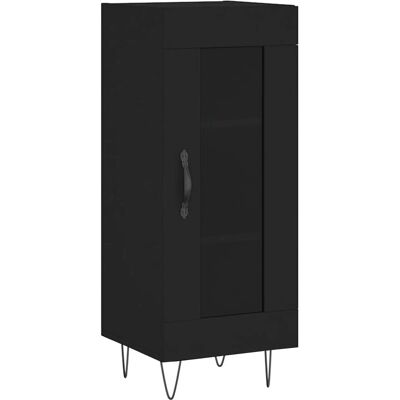 vidaXL Schwarzer Sideboard - 34,5x34x90 cm - Stauraum vidaXL Schwarzer Sideboard - 34,5x34x90 cm - Stauraum
