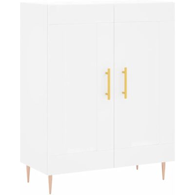 vidaXL Weiße Engineered Wood Sideboard - Wohnzimmer Aufbewahrung vidaXL Weiße Engineered Wood Sideboard - Wohnzimmer Aufbewahrung