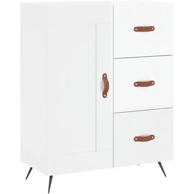 vidaXL Hochglanz Weiß 69,5x34x90 cm Sideboard - Wohnzimmer Möbel vidaXL Hochglanz Weiß 69,5x34x90 cm Sideboard - Wohnzimmer Möbel