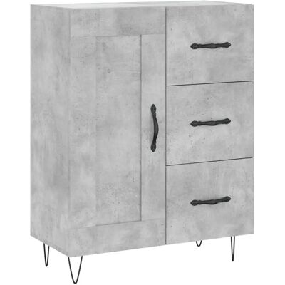 vidaXL 830256 Beton Graues Sideboard - Sideboard, Stauraum, Wohnzimmermöbel vidaXL 830256 Beton Graues Sideboard - Sideboard, Stauraum, Wohnzimmermöbel