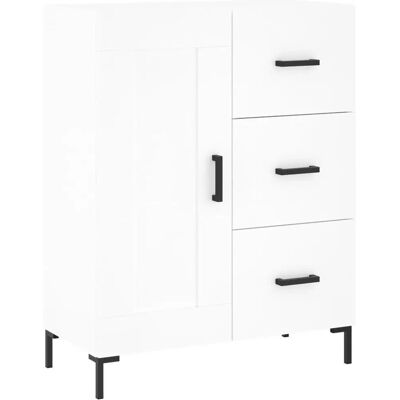 vidaXL Weißes Engineered Wood Sideboard - Aufbewahrungsschrank für Wohnzimmer vidaXL Weißes Engineered Wood Sideboard - Aufbewahrungsschrank für Wohnzimmer