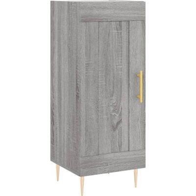 vidaXL Graues Sonoma 34,5x34x90 cm Korpus Holz Sideboard - Wohnzimmermöbel vidaXL Graues Sonoma 34,5x34x90 cm Korpus Holz Sideboard - Wohnzimmermöbel