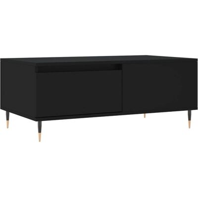 vidaXL Schwarzer Engineered Wood Couchtisch - Beistelltisch vidaXL Schwarzer Engineered Wood Couchtisch - Beistelltisch