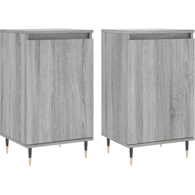 vidaXL 831049 Graues Sonoma Sideboard - Wohnzimmer-Aufbewahrung vidaXL 831049 Graues Sonoma Sideboard - Wohnzimmer-Aufbewahrung