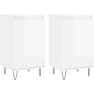 vidaXL 831057 Buffet Blanc Brillant - Meuble de rangement - Publicité vidaXL 831057 Buffet Blanc Brillant - Meuble de rangement - Publicité