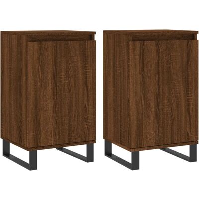 vidaXL 831083 Brauner Eichen Sideboard - Wohnzimmermöbel vidaXL 831083 Brauner Eichen Sideboard - Wohnzimmermöbel