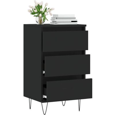 vidaXL Schwarzes Sideboard - Engineered Holz Schrank vidaXL Schwarzes Sideboard - Engineered Holz Schrank