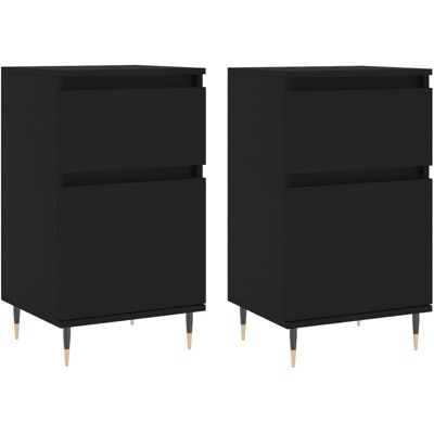 vidaXL 831135 Buffet de rangement noir - Buffet - Publicité vidaXL 831135 Buffet de rangement noir - Buffet - Publicité
