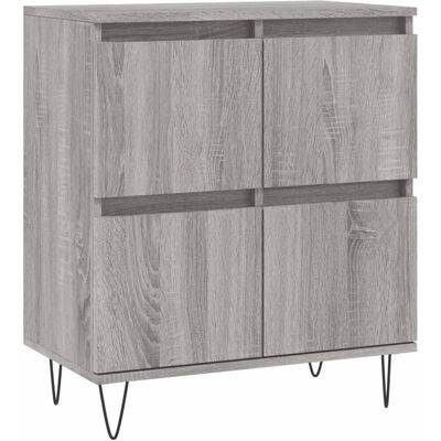 vidaXL 831218 Grau Sonoma Sideboard - Wohnzimmer Aufbewahrungsmöbel vidaXL 831218 Grau Sonoma Sideboard - Wohnzimmer Aufbewahrungsmöbel
