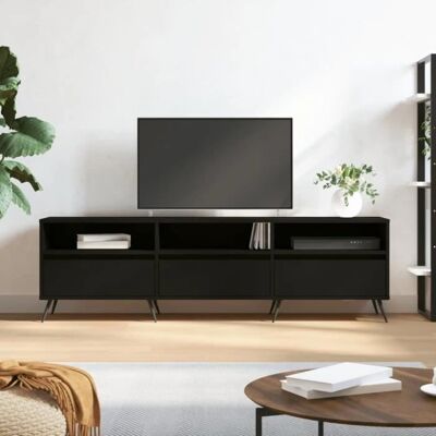 vidaXL Musta TV-kaappi - 150x30x44,5 cm - TV-tyyppi vidaXL Musta TV-kaappi - 150x30x44,5 cm - TV-tyyppi