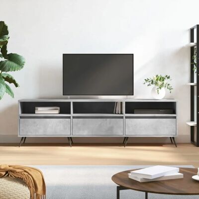 vidaXL TV-Schrank 150x30x44,5 cm Beton-Grau Mehrschichtholz - TV Schrank vidaXL TV-Schrank 150x30x44,5 cm Beton-Grau Mehrschichtholz - TV Schrank