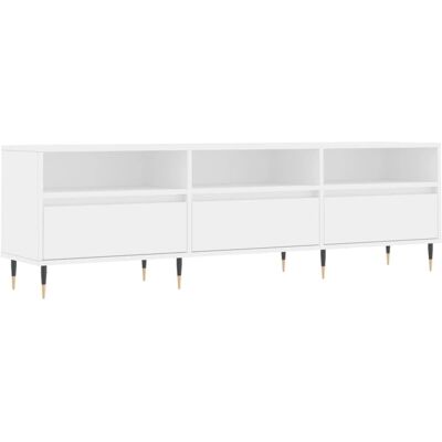 MAISONCHIC Weißes Holz-TV-Möbel mit Stauraum - TV-Möbel MAISONCHIC Weißes Holz-TV-Möbel mit Stauraum - TV-Möbel
