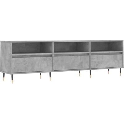 vidaXL TV-Schrank 150x30x44,5cm Beton-Grau Holzwerkstoff - TV Schrank vidaXL TV-Schrank 150x30x44,5cm Beton-Grau Holzwerkstoff - TV Schrank