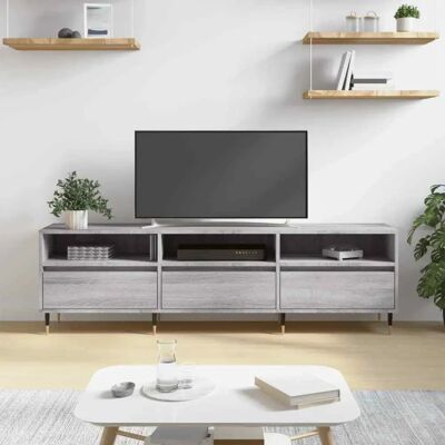 vidaXL TV-Schrank Grau Sonoma 150x30x44,5 cm Holzwerkstoff - TV Schrank vidaXL TV-Schrank Grau Sonoma 150x30x44,5 cm Holzwerkstoff - TV Schrank