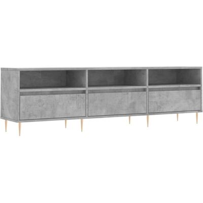 vidaXL TV-Schrank 150x30x44,5 cm Beton Grau Holzwerkstoff - TV Schrank vidaXL TV-Schrank 150x30x44,5 cm Beton Grau Holzwerkstoff - TV Schrank