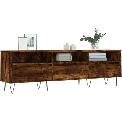 vidaXL Rauch Eiche TV Schrank 150x30x44,5 cm - TV Schrank vidaXL Rauch Eiche TV Schrank 150x30x44,5 cm - TV Schrank