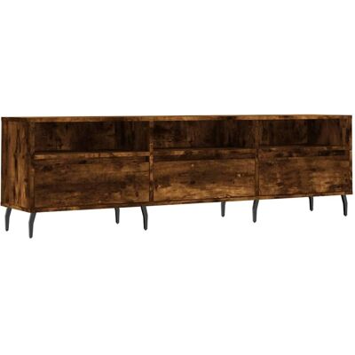 vidaXL Rauch Eichen TV Schrank - 150x30x44.5 cm - Modern Stauraum vidaXL Rauch Eichen TV Schrank - 150x30x44.5 cm - Modern Stauraum