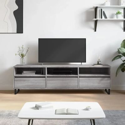 vidaXL Graues Sonoma 150x30x44.5 cm Engineered Holz TV-Schrank - TV-Ständer vidaXL Graues Sonoma 150x30x44.5 cm Engineered Holz TV-Schrank - TV-Ständer
