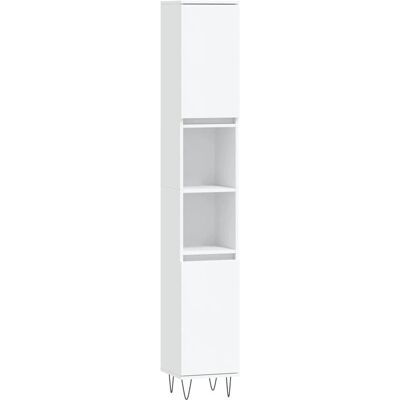 vidaXL Badeværelsesmøbel sæt - Hvid - 30x30x190 cm - Badeværelsesskab vidaXL Badeværelsesmøbel sæt - Hvid - 30x30x190 cm - Badeværelsesskab