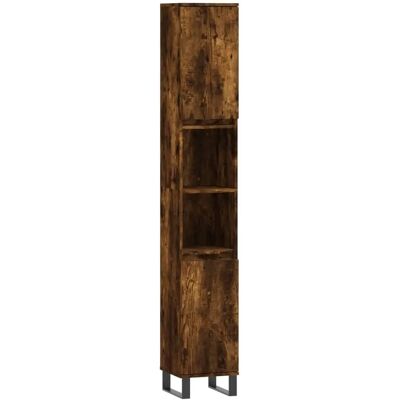 vidaXL Røget eg badskab - 30x30x190 cm vidaXL Røget eg badskab - 30x30x190 cm