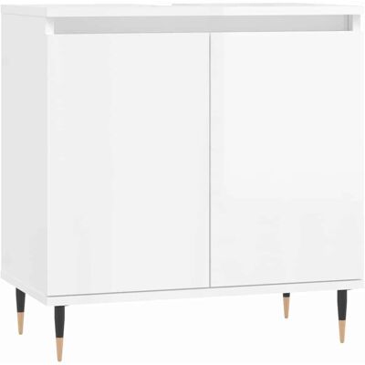 Badeværelsesskab hvid 58x33x60 cm - Opbevaringsenhed vidaXL Badeværelsesskab hvid 58x33x60 cm - Opbevaringsenhed vidaXL
