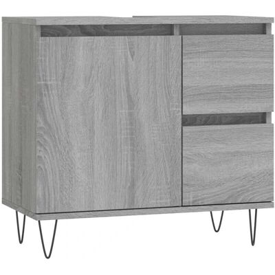 vidaXL Badeværelsesskab Grå Sonoma 65x33x60 cm - Badeværelsesmøbler vidaXL Badeværelsesskab Grå Sonoma 65x33x60 cm - Badeværelsesmøbler