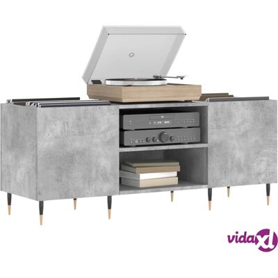 vidaXL Aufbewahrungsschrank - Beton Grau Vinyl Sideboard - Schallplattenart vidaXL Aufbewahrungsschrank - Beton Grau Vinyl Sideboard - Schallplattenart