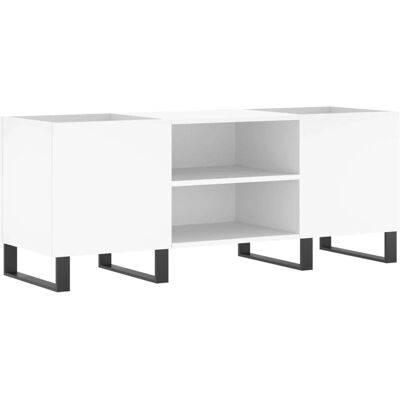 vidaXL Record Cabinet - Weiß - 121x38x48 cm - Vinylaufbewahrung vidaXL Record Cabinet - Weiß - 121x38x48 cm - Vinylaufbewahrung