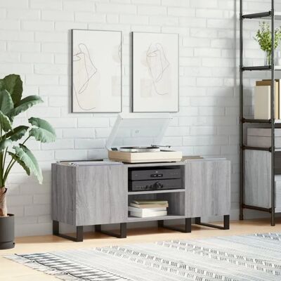vidaXL Graues Sonoma Record- und Staub Cabinet - Record Type vidaXL Graues Sonoma Record- und Staub Cabinet - Record Type