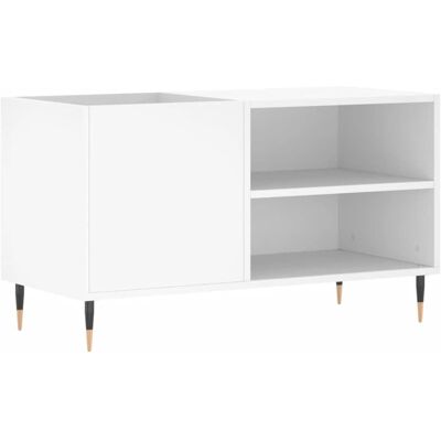 vidaXL Meuble pour disques - Blanc - Bois d'ingénierie - 85x38x48 cm - Disque - Publicité vidaXL Meuble pour disques - Blanc - Bois d'ingénierie - 85x38x48 cm - Disque - Publicité