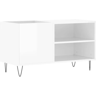 Mueble de discos blanco brillante vidaXL - Almacenamiento de vinilos - Organizador de vinilos Mueble de discos blanco brillante vidaXL - Almacenamiento de vinilos - Organizador de vinilos