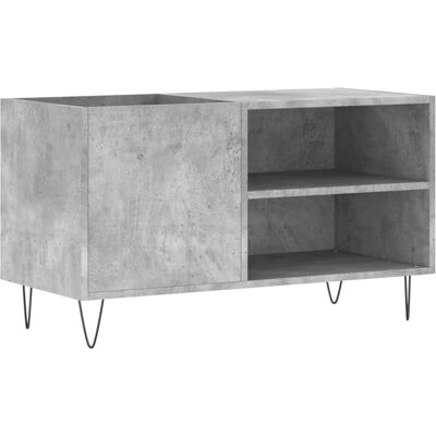 Mueble de discos gris hormigón vidaXL - Almacenamiento y Consola Mueble de discos gris hormigón vidaXL - Almacenamiento y Consola